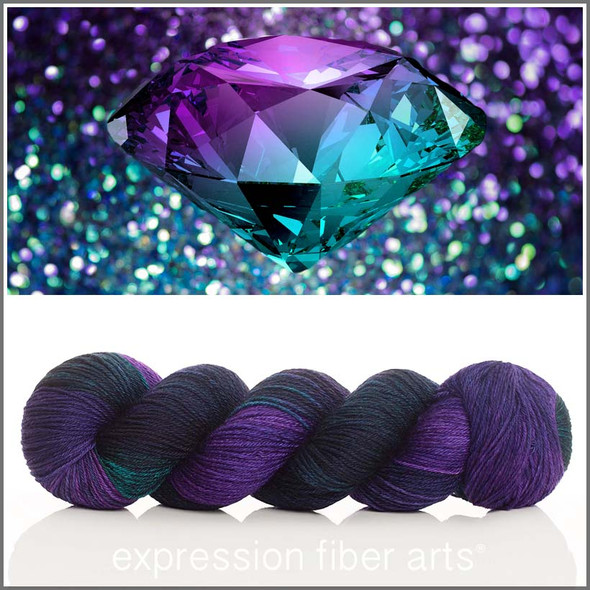 June Alexandrite 'CASHSILK' SOCK